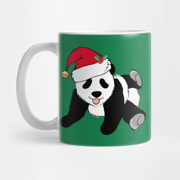 Cute Christmas Panda Bear Santa by epiclovedesigns